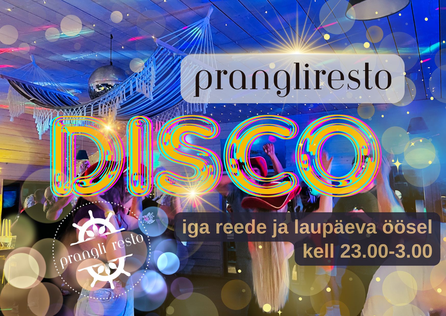 prangliresto ööpidu disco pidu prangli saarel