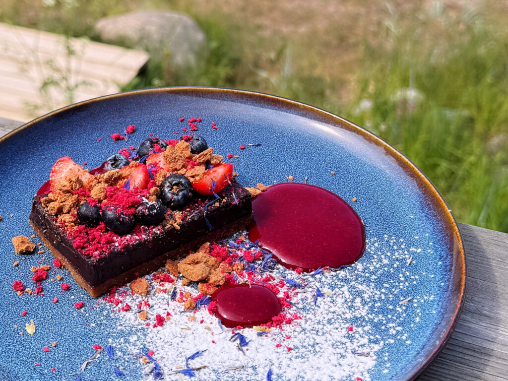 prangliresto menüü vegan šokolaadikook