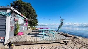 Prangliresto Rannabaar täiuslik vaade rannabaarile ja merele Prangli saar