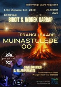 prangli Muinastulede öö 2026 poster (A4)